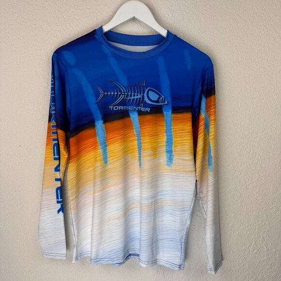 Tormenter Basics Shirt Mens Small Long Sleeve Crewneck Outdoor SPF 50 Fishing - Picture 3 of 6